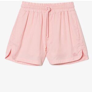 Lacoste Pink Women's UNISEX Signature Shorts NWOT  RARE